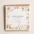Personalised Beauty Theme Birthday Card for Wife, Mum, Grandma, Daughter, Auntie, Sister etc