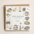 Personalised Rugby Theme Birthday Card for Son, Grandson, Brother etc