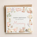 Personalised Spa Theme Birthday Card for Wife, Mum, Grandma, Daughter, Auntie, Sister etc