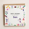 Personalised TV Elf and Fairy | Holly & Ben Theme Birthday Card for Son, Daughter, Brother, Sister, Friend etc