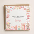 Personalised Sweets Theme Birthday Card for Daughter, Granddaughter, Sister etc