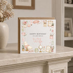 Personalised Beauty Theme Birthday Card for Wife, Mum, Grandma, Daughter, Auntie, Sister etc