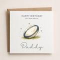 Personalised Rugby Theme Birthday Card for Husband, Dad, Grandad, Son,  Uncle, Brother etc