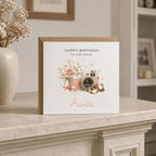 Personalised Camera Theme Birthday Card for Wife, Mum, Grandma, Daughter, Auntie, Sister etc