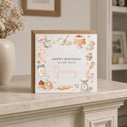 Personalised Baking Theme Birthday Card for Wife, Mum, Grandma, Daughter, Auntie, Sister etc