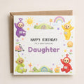 Personalised TV Characters | Teletubbies Theme Birthday Card for Son, Daughter, Brother, Sister etc