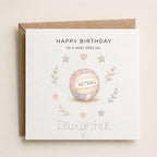 Personalised Netball Theme Birthday Card for Daughter, Granddaughter, Sister etc