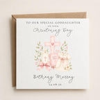 Personalised Christening / Baptism Baby Girl Card