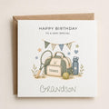 Personalised Tennis Theme Birthday Card for Son, Grandson, Brother etc
