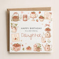 Personalised Strawberry Theme Birthday Card for Daughter, Granddaughter, Sister etc