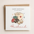 Personalised Casino Theme Birthday Card for Husband, Dad, Grandad, Son,  Uncle, Brother etc