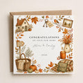Personalised Autumn Themed New Home Card