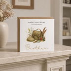 Personalised Gamekeeping Theme Birthday Card for Husband, Dad, Grandad, Son,  Uncle, Brother etc