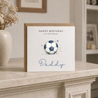 Personalised Football Theme Birthday Card for Husband, Dad, Grandad, Son,  Uncle, Brother etc