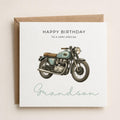 Personalised Motorbike Theme Birthday Card for Husband, Dad, Grandad, Son,  Uncle, Brother etc