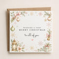 Personalised Christmas Card | Vintage Festive Greeting | Luxury Xmas Keepsake | Completely Customisable | Pretty Christmas