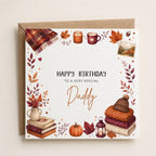 Personalised Autumn Theme Birthday Card for Daughter, Sister, Friend etc