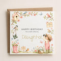 Personalised Birds Theme Birthday Card for Daughter, Granddaughter, Sister etc
