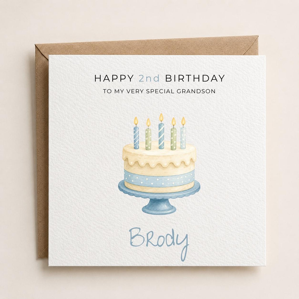Personalised Birthday Theme Birthday Card for Son, Grandson, Brother etc
