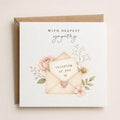 Sympathy Card: Thinking of You Greeting, Floral Design