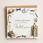 Personalised Gent Theme Birthday Card for Husband, Dad, Grandad, Son,  Uncle, Brother etc