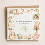 Personalised Office Theme Birthday Card for Wife, Mum, Grandma, Daughter, Auntie, Sister etc