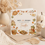 Personalised Autumn Theme Birthday Card for Son, Daughter, Brother, Sister, Friend etc