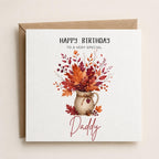 Personalised Autumn Theme Birthday Card for Daughter, Son, Brother, Sister, Friend etc