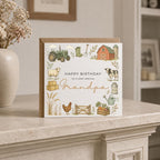 Personalised Farmer Theme Birthday Card for Husband, Dad, Grandad, Son,  Uncle, Brother etc