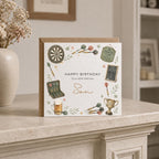Personalised Darts Theme Birthday Card for Husband, Dad, Grandad, Son,  Uncle, Brother etc