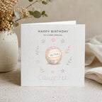 Personalised Netball Theme Birthday Card for Daughter, Granddaughter, Sister etc