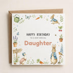 Personalised Peter | Rabbit Theme Birthday Card for Daughter, Son, Sister, Brother, Friend etc