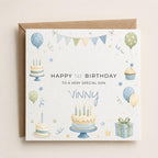 Personalised Birthday Theme Birthday Card for Son, Grandson, Brother etc