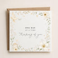 Thinking of You Sympathy Card: Vintage Floral Dove Design