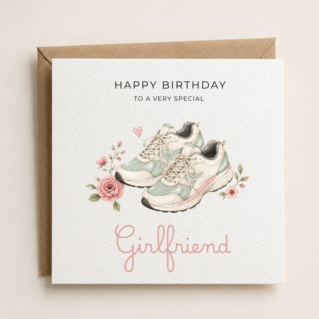Personalised Running Theme Birthday Card for Wife, Mum, Grandma, Daughter, Auntie, Sister etc