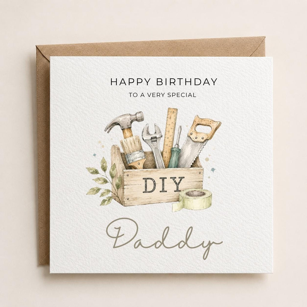Personalised DIY Theme Birthday Card for Husband, Dad, Grandad, Son,  Uncle, Brother etc
